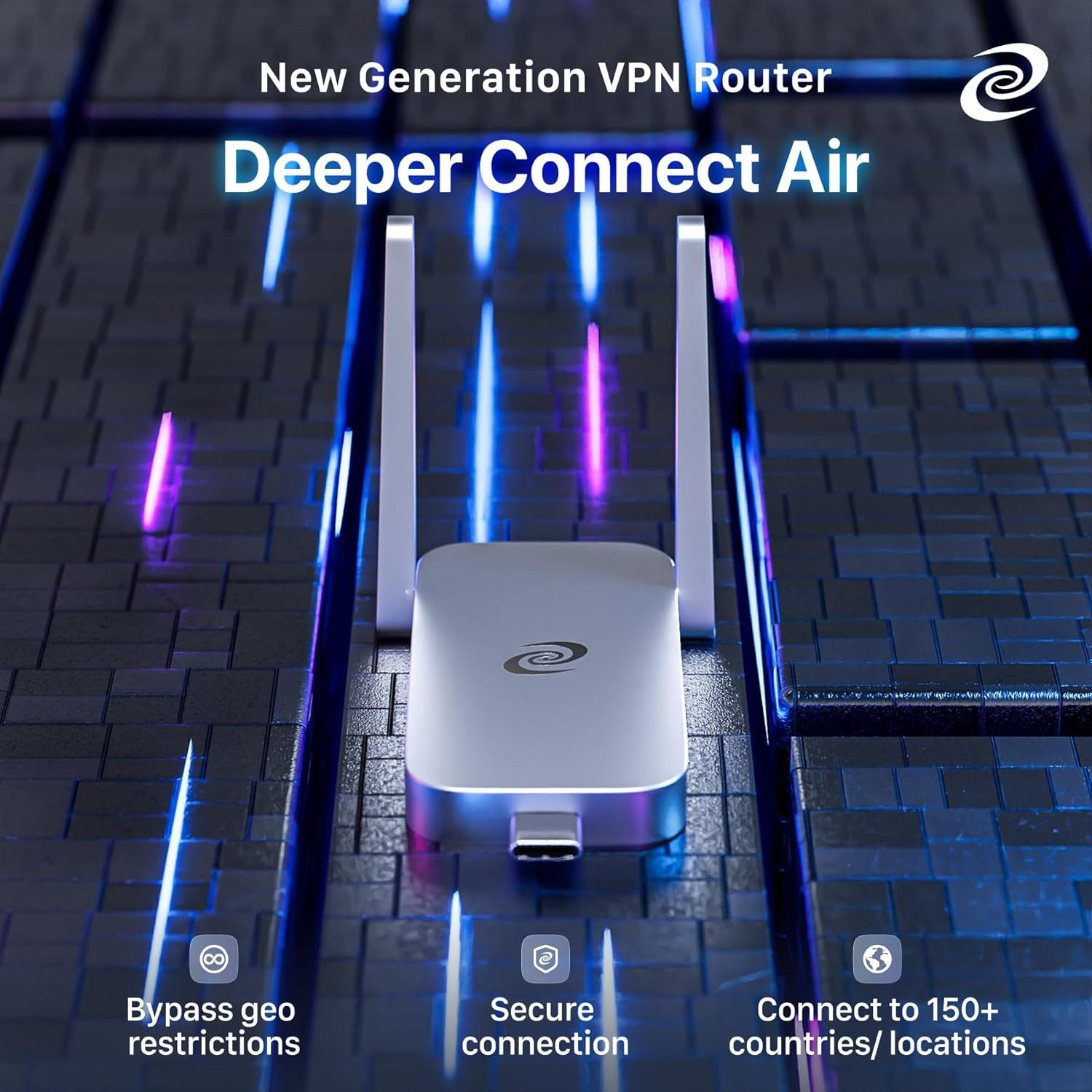 Deeper Connect Air(2026 Version) Pocket-Sized Wireless Travel VPN Router Portable - Image 3